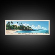 Carregar imagem no visualizador da galeria, Bintan Island, Indonesia Panoramic Beach Print, Vacation Gift, Indonesia Wall Art, Beach Painting, Beach Decor, Beach Painting