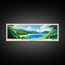 Load image into Gallery viewer, Blue Lagoon, Malasyia Panoramic Print, Vacation Gift, Malasyia Wall Art, Vacation Wall Art, Vacatation Memories, Beach Decor, Beach Or Lakehouse Art