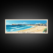 Carregar imagem no visualizador da galeria, Bondi Beach, Sydney, Australia Panoramic Print, Vacation Gift, Sydney, Australia Wall Art, Beach Painting, Beach Decor, Beach Or Lakehouse Art