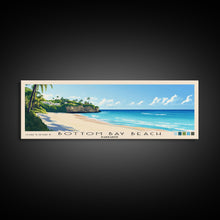 Load image into Gallery viewer, Bottom Bay Beach, Barbados Panoramic Beach Print, Vacation Gift, Barbados Wall Art, Framed Canvas Print, Framed Beach Painting
