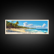 Load image into Gallery viewer, Bávaro Beach, Dominican Republic Panoramic Beach Print, Vacation Gift, Dominican Republic Wall Art, Beach Painting, Beach Decor, Beach Painting