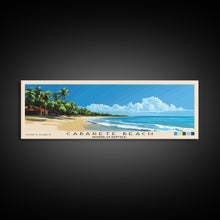 Carregar imagem no visualizador da galeria, Cabarete Beach, Dominican Republic Panoramic Print, Vacation Gift, Dominican Republic Wall Art, Beach Painting, Beach Decor, Beach Or Lakehouse Art