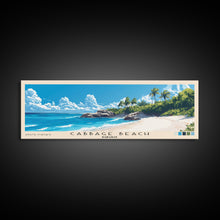 Carregar imagem no visualizador da galeria, Cabbage Beach, Bahamas Panoramic Beach Print, Vacation Gift, Bahamas Wall Art, Beach Painting, Beach Decor, Beach Painting