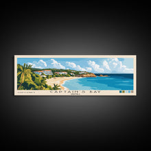 Carregar imagem no visualizador da galeria, Captain's Bay, Anguila Panoramic Print, Vacation Gift, Anguila Wall Art, Beach Painting, Beach Decor, Beach Or Lakehouse Art