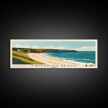 Cargar imagen en el visor de la galería, Cavendish Beach, Canada Panoramic Beach Print, Vacation Gift, Canada Wall Art, Framed Canvas Print, Framed Beach Painting