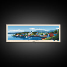 Cargar imagen en el visor de la galería, Chiloé, Chile Panoramic Print, Vacation Gift, Chile Wall Art, Beach Painting, Beach Decor, Large Wall Art, Wood Frame Art
