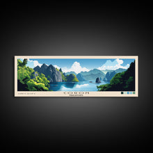 Load image into Gallery viewer, Coron, Philippines Panoramic Print, Vacation Gift, Philippines Wall Art, Beach Painting, Beach Decor, Large Wall Art, Wood Frame Art