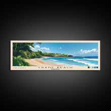Load image into Gallery viewer, Crane Beach, Barbados Panoramic Beach Print, Vacation Gift, Barbados Wall Art, Beach Painting, Beach Decor, Beach Painting