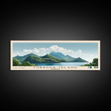 Load image into Gallery viewer, Cubagua Island, Venezuela Panoramic Print, Vacation Gift, Venezuela Wall Art, Beach Painting, Beach Decor, Large Wall Art, Wood Frame Art
