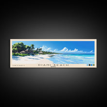 Load image into Gallery viewer, Diani Beach, Kenya Panoramic Beach Print, Vacation Gift, Kenya Wall Art, Framed Canvas Print, Framed Beach Painting