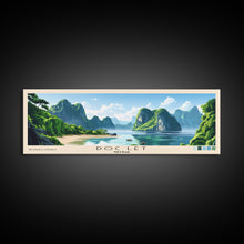 Load image into Gallery viewer, Doc Let, Vietnam Panoramic Beach Print, Vacation Gift, Vietnam Wall Art, Beach Painting, Beach Decor, Beach Painting