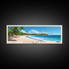 Load image into Gallery viewer, Dover Beach, Barbados Panoramic Print, Vacation Gift, Barbados Wall Art, Beach Painting, Beach Decor, Large Wall Art, Wood Frame Art