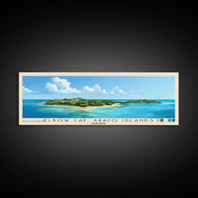 Load image into Gallery viewer, Elbow Cay, Abaco Islands, Bahamas Panoramic Print, Vacation Gift, Bahamas Wall Art, Beach Painting, Beach Decor, Beach Or Lakehouse Art