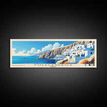 Carregar imagem no visualizador da galeria, Folegandros, Greece Panoramic Print, Vacation Gift, Greece Wall Art, Vacation Wall Art, Vacatation Memories, Beach Decor, Beach Or Lakehouse Art