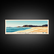 Carregar imagem no visualizador da galeria, Fraser Island, Australia Panoramic Print, Vacation Gift, Australia Wall Art, Vacation Wall Art, Vacatation Memories, Beach Decor, Beach Or Lakehouse Art