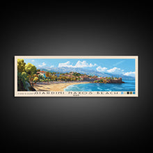 Carregar imagem no visualizador da galeria, Giardini naxos beach, Italy Panoramic Print, Vacation Gift, Italy Wall Art, Beach Painting, Beach Decor, Beach Or Lakehouse Art