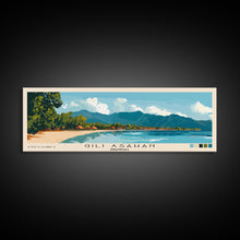 Carregar imagem no visualizador da galeria, Gili Asahan, Indonesia Panoramic Print, Vacation Gift, Indonesia Wall Art, Vacation Wall Art, Vacatation Memories, Beach Decor, Beach Or Lakehouse Art