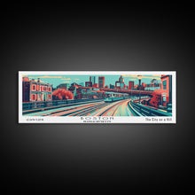 Load image into Gallery viewer, Boston Massachusetts Panoramic Travel Poster Canvas Print