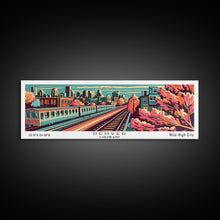 Load image into Gallery viewer, Denver Colorado Panoramic Travel Poster Canvas Print