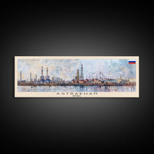 Load image into Gallery viewer, Astrakhan Russia Travel Print Wall Art, Panoramic City Art, Travel Art, Wall Decor, Vacation Gift, Framed Canvas Print Or Metal Art