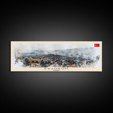 Load image into Gallery viewer, Erzurum Turkey Travel Print Wall Art, Panoramic City Art, Travel Art, Wall Decor, Vacation Gift, Framed Canvas Print Or Metal Art