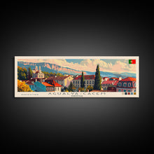 Carregar imagem no visualizador da galeria, Agualva Portugal Wall Art, Panoramic Travel Poster, Panoramic Framed Canvas Print, City Wall Art, Wall Hanging Home Decor, Travel Art