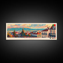 Load image into Gallery viewer, Amadora Portugal Travel Print Wall Art, Panoramic City Art, Travel Art, Wall Decor, Vacation Gift, Framed Canvas Print Or Metal Art