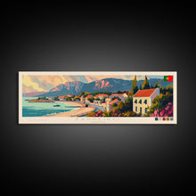 Load image into Gallery viewer, Barreiro Portugal Travel Print Wall Art, Panoramic City Art, Travel Art, Wall Decor, Vacation Gift, Framed Canvas Print Or Metal Art