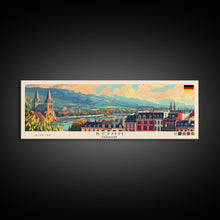 Load image into Gallery viewer, Bonn Germany Travel Print Wall Art, Panoramic City Art, Travel Art, Wall Decor, Vacation Gift, Framed Canvas Print Or Metal Art