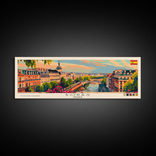 Load image into Gallery viewer, Borås Sweden Travel Art, City Art, Framed Canvas Print or Metal Wall Art, Europe Travel Poster, Panoramic Wall Art, Extra Wide Wall Art