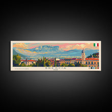 Load image into Gallery viewer, Brescia Italy Travel Print Wall Art, Panoramic City Art, Travel Art, Wall Decor, Vacation Gift, Framed Canvas Print Or Metal Art