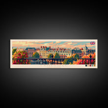Carregar imagem no visualizador da galeria, Cambridge United Kingdom Travel Print Wall Art, Panoramic City Art, Travel Art, Wall Decor, Vacation Gift, Framed Canvas Print Or Metal Art
