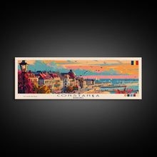 Cargar imagen en el visor de la galería, Constana Romania Wall Art, Panoramic Travel Poster, Panoramic Framed Canvas Print, City Wall Art, Wall Hanging Home Decor, Travel Art