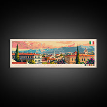 Cargar imagen en el visor de la galería, Foggia Italy Wall Art, Panoramic Travel Poster, Panoramic Framed Canvas Print, City Wall Art, Wall Hanging Home Decor, Travel Art
