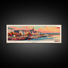 Load image into Gallery viewer, Gdynia Poland Travel Art, City Art, Framed Canvas Print or Metal Wall Art, Europe Travel Poster, Panoramic Wall Art, Extra Wide Wall Art