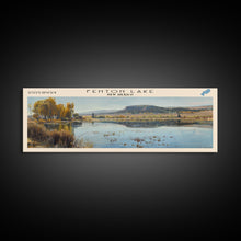 Carregar imagem no visualizador da galeria, Fenton Lake New Mexico Framed Canvas Print, Lake House Decor, Panoramic Wall Art, Travel Poster, Scenic Lake Painting, Nature Art