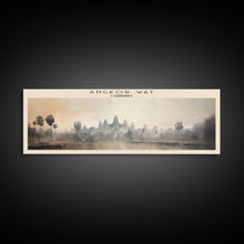 Load image into Gallery viewer, Angkor Wat Cambodia | Framed Travel Poster Canvas Print | Trendy Wall Art | Watercolor Painting | Living Room Art | Unique Art