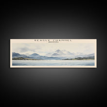 Load image into Gallery viewer, Beagle Channel Travel Poster Print, Framed Canvas Print, COUNTRY Travel Art, Wood Framed Art, Wall Hanging, Home Decor
