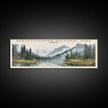 Load image into Gallery viewer, Berchtesgaden National Park COUNTRY Travel Poster Print, Framed Canvas Print, COUNTRY Travel Art, Wood Framed Art, Wall Hanging, Home Decor