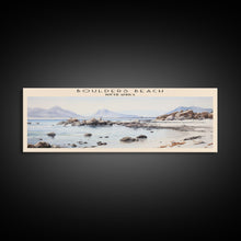 Load image into Gallery viewer, Boulders Beach COUNTRY Travel Poster Print, Framed Canvas Print, COUNTRY Travel Art, Wood Framed Art, Wall Hanging, Home Decor