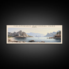 Carregar imagem no visualizador da galeria, Calanques National Park COUNTRY | Framed Travel Poster Canvas Print | Trendy Wall Art | Watercolor Painting | Living Room Art | Unique Art