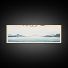 Cargar imagen en el visor de la galería, Cocos Island COUNTRY | Framed Travel Poster Canvas Print | Trendy Wall Art | Watercolor Painting | Living Room Art | Unique Art