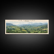 Load image into Gallery viewer, Eje Cafetero COUNTRY Travel Poster Print, Framed Canvas Print, COUNTRY Travel Art, Wood Framed Art, Wall Hanging, Home Decor