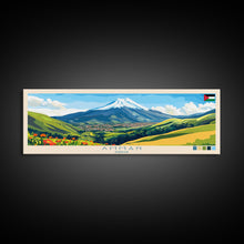 Load image into Gallery viewer, Amman, Jordan Panoramic Travel Poster Canvas Print, Amman, Jordan Painting, Jordan Art, Amman Travel Art, Living Room Painting