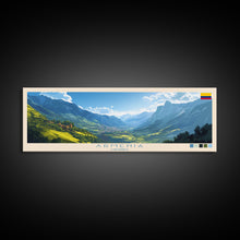 Cargar imagen en el visor de la galería, Armenia, Colombia Panoramic Travel Poster Canvas Print, Armenia, Colombia Painting, Colombia Art, Armenia Panoramic Travel Art, Travel Painting
