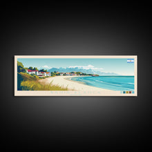 Carregar imagem no visualizador da galeria, Bahia Blanca, Argentina Panoramic Travel Poster Canvas Print, Bahia Blanca, Argentina Painting, Argentina Art, Bahia Blanca Travel Art, Guest Room Painting