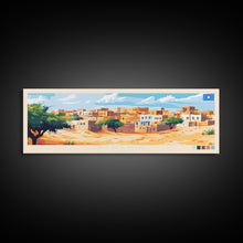 Load image into Gallery viewer, Banadir, Somalia Panoramic Travel Poster Canvas Print, Banadir, Somalia Painting, Somalia Art, Banadir Travel Art, Guest Room Painting