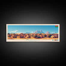Load image into Gallery viewer, Banfora, Burkina Faso Panoramic Travel Poster Canvas Print, Banfora, Burkina Faso Painting, Burkina Faso Art, Banfora Travel Art, Guest Room Painting