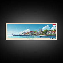 Load image into Gallery viewer, Batam, Indonesia Panoramic Travel Poster Canvas Print, Batam, Indonesia Painting, Indonesia Art, Batam Travel Art, Guest Room Painting