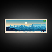 Load image into Gallery viewer, Belo Horizonte, Brazil Panoramic Travel Poster Canvas Print, Belo Horizonte, Brazil Painting, Brazil Art, Belo Horizonte Travel Art, Guest Room Painting